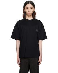 WOOYOUNGMI - Black Graphic T-shirt - Lyst