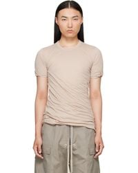 Rick Owens - Taupe Tower Double S/S T-Shirt - Lyst