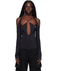 The Attico - Black Zane Blouse - Lyst