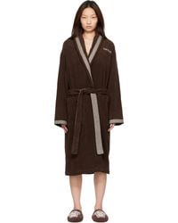 Versace - Cotton-Terry Jacquard Bathrobe - Lyst