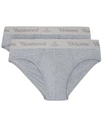 Vivienne Westwood - グレー ブリーフ 2枚セット - Lyst