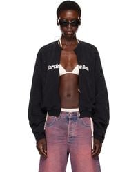 Martine Rose - Ssense Exclusive Shrunken Zip Up Crew Jacket - Lyst