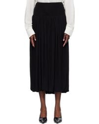 TOTEME - Soft Gathered Midi Skirt - Lyst