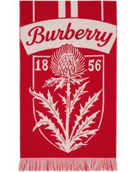 Burberry - Wool Thistle Shield Scarf - Lyst