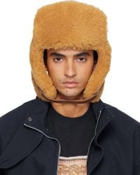 Acne Studios - Shearling Aviator Hat - Lyst