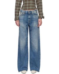 R13 - Jean Ample Damon Bleu - Lyst