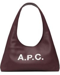 A.P.C. - Burgundy Baby Ninon Shoulder Bag - Lyst