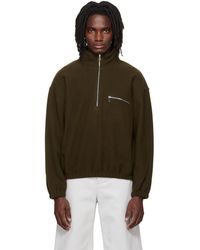 Rier - Pull Molletonné Kaki En Molleton - Lyst