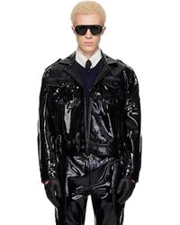 Ernest W. Baker - ブラック Military レザー ボンバージャケット - Lyst