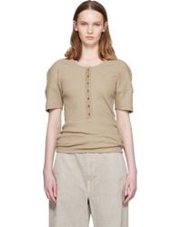 Lemaire - Fitted Henley - Lyst