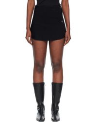 Courreges - Oblique Buttoned Knit Mini Skort - Lyst