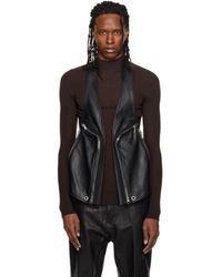 Rick Owens - Tower Temple Leather Vest - Lyst