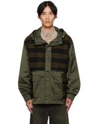 ANDERSSON BELL - Khaki Check Layered Jacket - Lyst