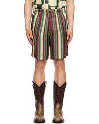 Dries Van Noten - Multicolor Striped Shorts - Lyst