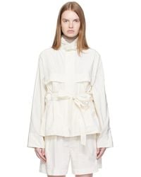 Issey Miyake - Off- Crumpled U Blouson Jacket - Lyst