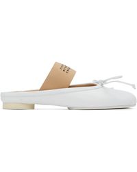 MM6 by Maison Martin Margiela - Smooth Leather Anatomical Ballerina - Lyst