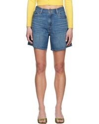 Levi's - High Rise Baggy Linen+ Lightweight Denim Shorts - Lyst