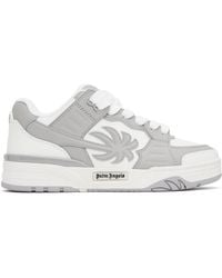 Palm Angels - ホワイト＆グレー Venice レザースニーカー - Lyst