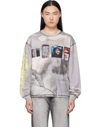 DIESEL - All-Over Print & Patches Long-Sleeve T-Shirt - Lyst