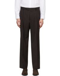 BOSS - Relaxed-Fit Virgin Wool Trousers - Lyst