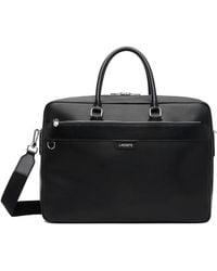 Lacoste - Ossian Leather Laptop Bag - Lyst