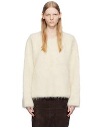 Totême - Toteme Ssense Exclusive Off-white Sweater - Lyst