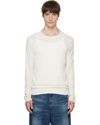 Our Legacy - Off- Elongated Longsleeve T-Shirt - Lyst