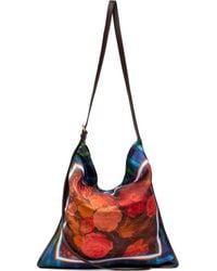 Dries Van Noten - Large Scarf Print Shoulder Bag - Lyst