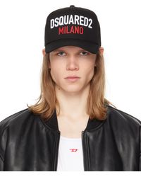 DSquared² - ブラック Milano ベースボールキャップ - Lyst