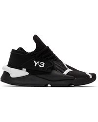 Y-3 Baskets en maille noires Kaiwa