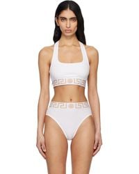 Versace - Cotton-Jersey Scoop Bralette - Lyst