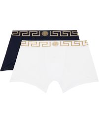 Versace - Two-Pack & Greca Border Boxers - Lyst