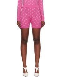 Marine Serre - Moon Jacquard Knit Shorts - Lyst