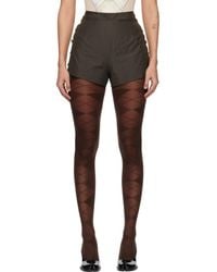 Vivienne Westwood - Khaki Elle Button Shorts - Lyst