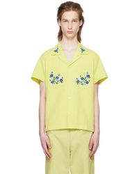 Bode - Yellow Beaded Chicory Shirt - Lyst