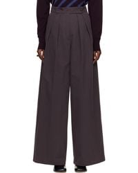 Dries Van Noten - Heavy Cotton Poplin Trousers - Lyst