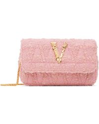 Versace - Mini sac rose à v baroque - Lyst