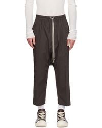 Rick Owens - Temple Drawstring Cropped Trousers - Lyst