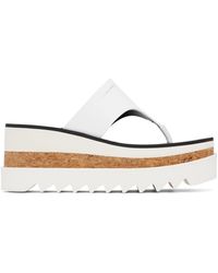 Stella McCartney - White Sneak-elyse Platform Thong Sandals - Lyst