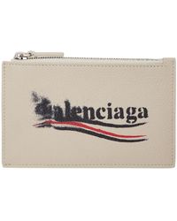 Balenciaga - オフホワイト ラージ Cash ロング コイン&カードケース - Lyst