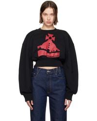 Vivienne Westwood - Sunken Orb Crop Sander Sweatshirt - Lyst