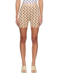 Marine Serre - Recycled Moon Jersey Mini Shorts - Lyst
