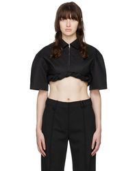 Jacquemus - Chemise 'la chemise silpa' noire - le papier - Lyst