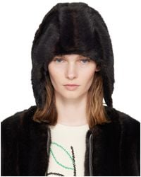 MM6 by Maison Margiela - Faux Fur Aviator Hat - Lyst