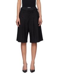 Marine Serre - Virgin Wool Twill Shorts - Lyst