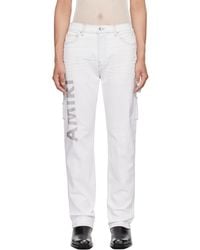 Amiri - Army Logo Painted Slim Workman Jeans - Lyst