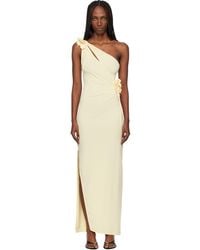 Coperni - Asymmetric Flower Midi Dress - Lyst