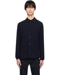 Norse Projects - Navy Martin Cardigan - Lyst