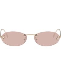 Fendi - First' Crystal Sunglasses - Lyst