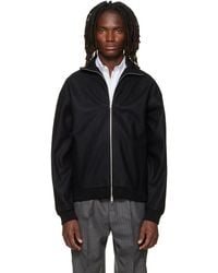 Jil Sander - Wool Melton Zip-Up Jacket - Lyst